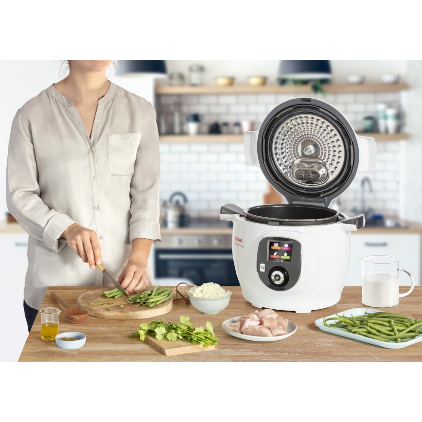 Tefal - Daugiafunkcinis elektrinis puodas 6 l 1600W/230V baltas