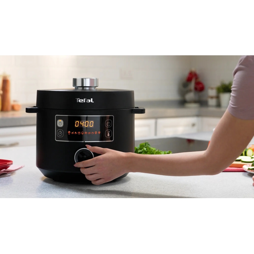 Tefal - Daugiafunkcinis elektrinis puodas TURBO CUISINE 4,8 l 1090W/230V juoda