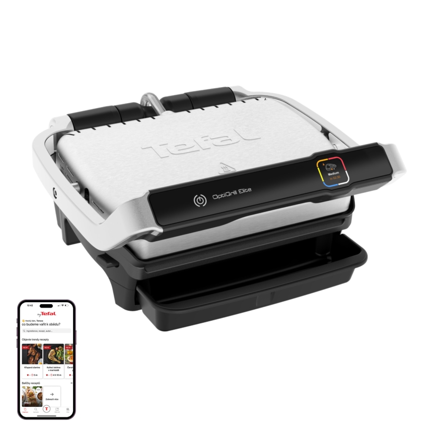 Tefal - Elektrinis grilis OPTIGRILL ELITE 2000W/230V