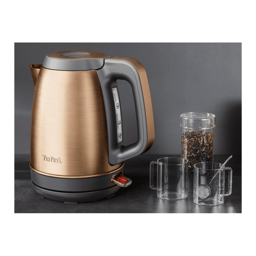 Tefal - Elektrinis virdulys COPPERTINTO 1,7 l 2400 W/230 V