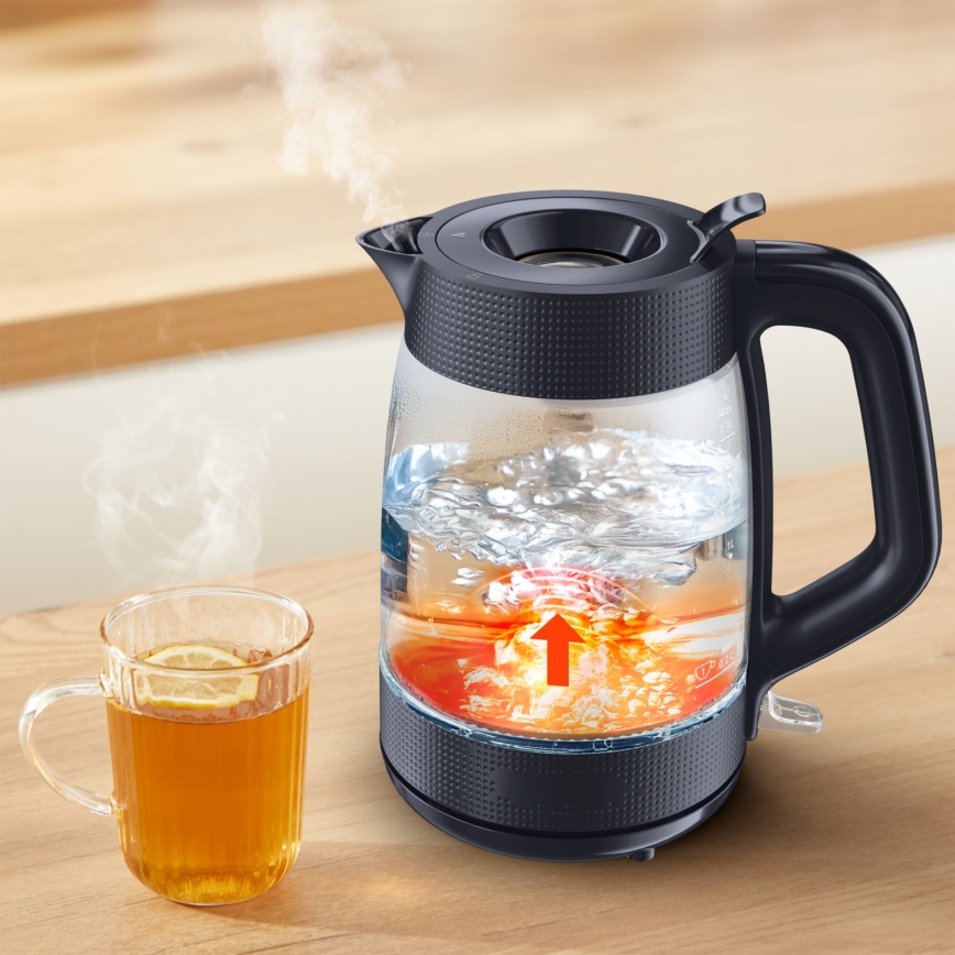 Tefal - Elektrinis virdulys MORNING GLASS 1,7 l 2000W/230V