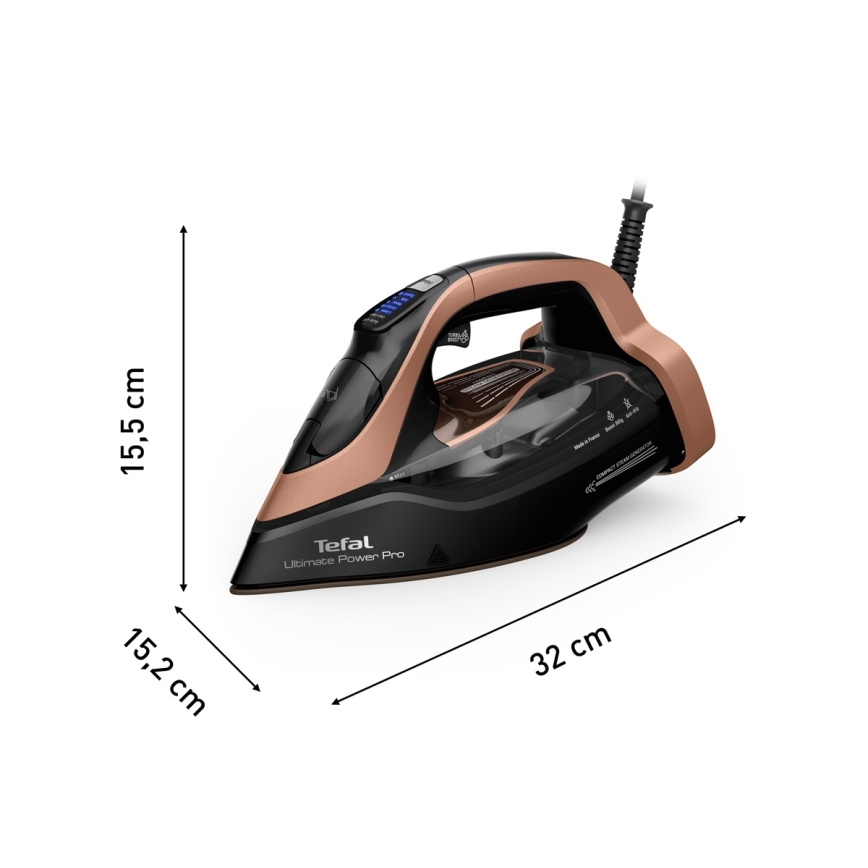 Tefal - Garinis lygintuvas ULTIMATE POWER 3200W/230V varis/juoda