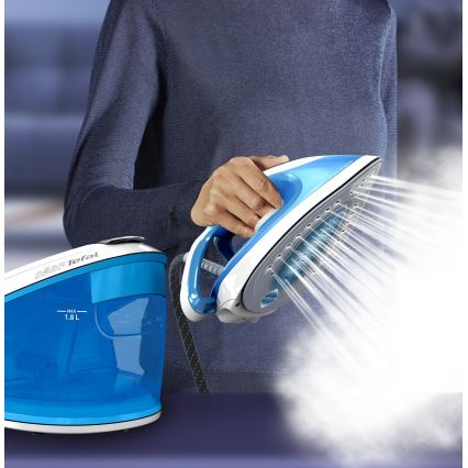 Tefal - Garų generatorius EXPRESS AIRGLIDE 2800W/230V mėlynas