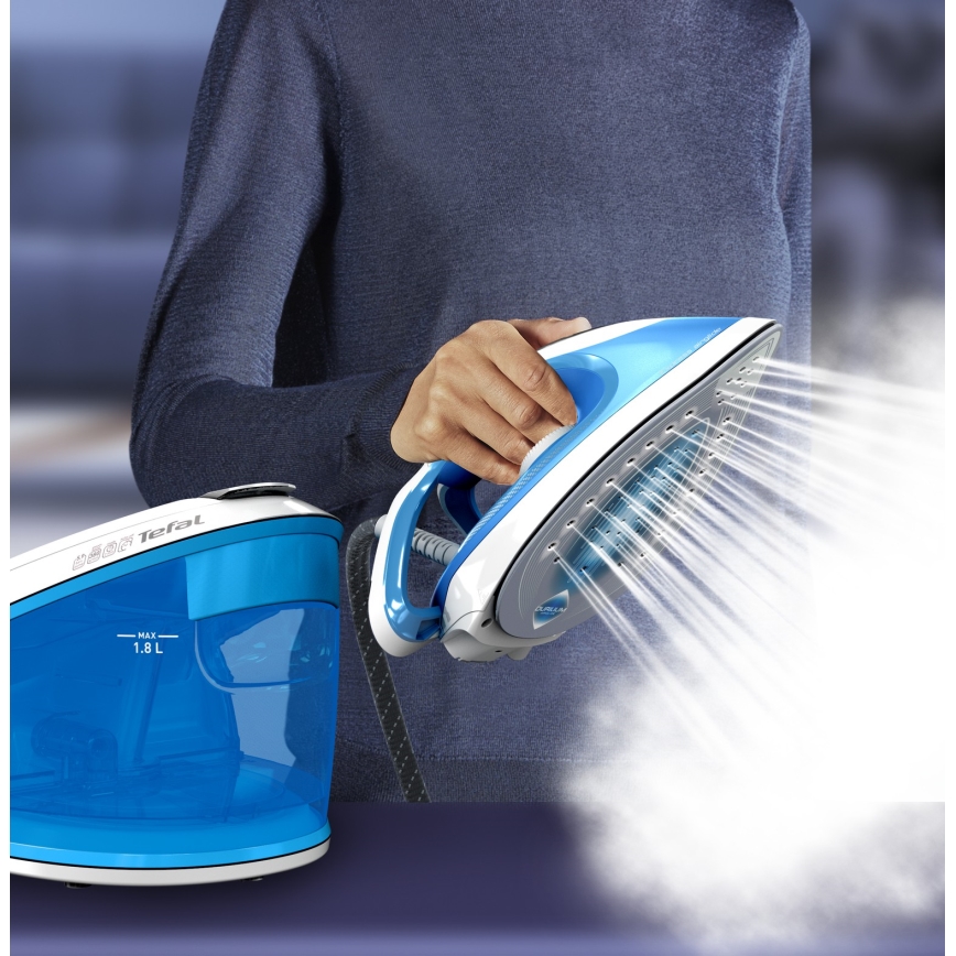 Tefal - Garų generatorius EXPRESS AIRGLIDE 2800W/230V mėlynas