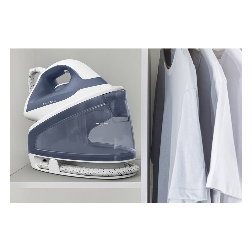 Tefal - Garų generatorius EXPRESS OPTIMAL 2200W/230V mėlyna