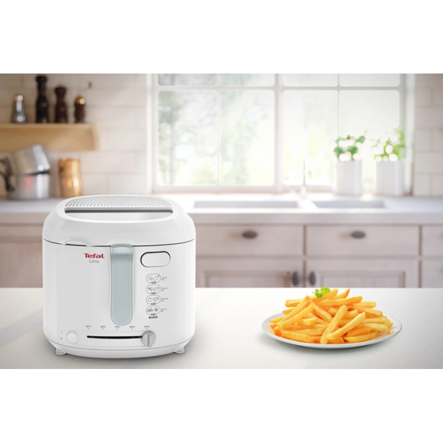 Tefal - Gruzdintuvė 1,8 l FRY UNO 1475W/230V balta