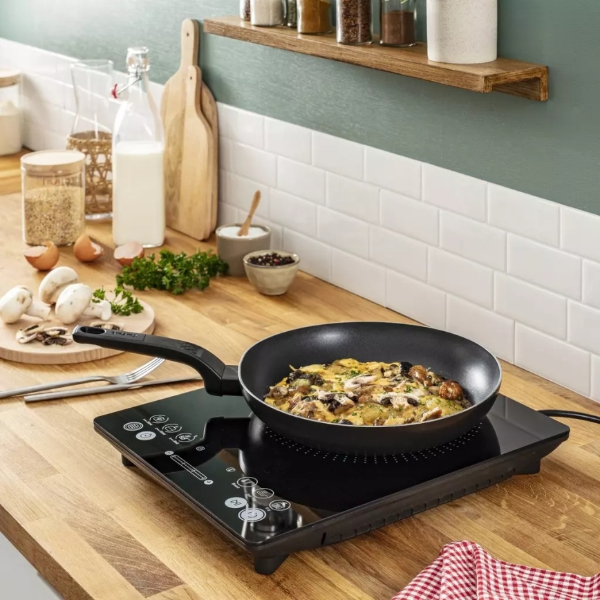 Tefal - Indukcinė viryklė EVERYDAY SLIM 2100W/230V juoda