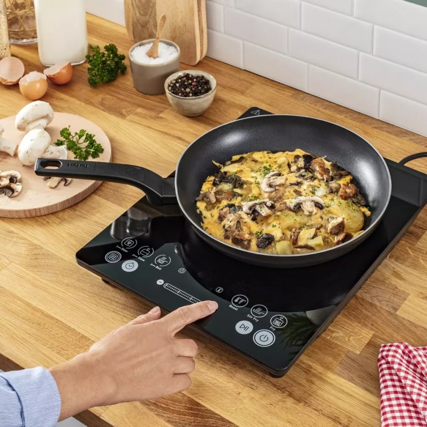 Tefal - Indukcinė viryklė EVERYDAY SLIM 2100W/230V juoda