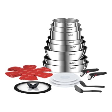 Tefal - INGENIO Emotion 20 dalių puodų ir keptuvių rinkinys
