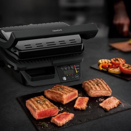 Tefal - Išmanusis elektrinis grilis Tefal OPTIGRILL 2000W/230V