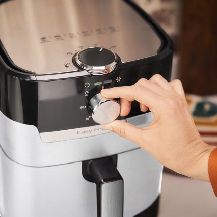 Tefal - Karšto oro gruzdintuvas 4,2 l EASY FRY&GRILL 2v1 1550W/230V nerūdijančio plieno