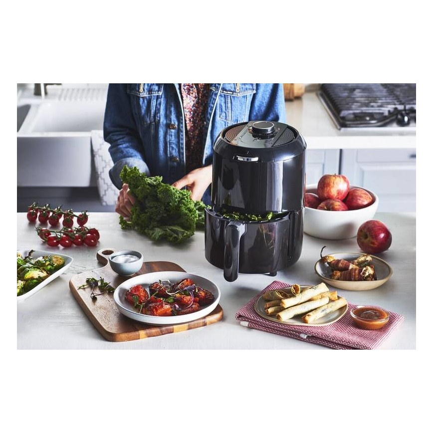 Tefal - Karšto oro gruzdintuvė 1,6 l EASY FRY COMPACT 1030W/230V juoda