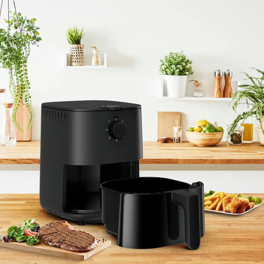 Tefal - Karšto oro gruzdintuvė 3,5 l EASY FRY&GRILL 1030W/230V juoda