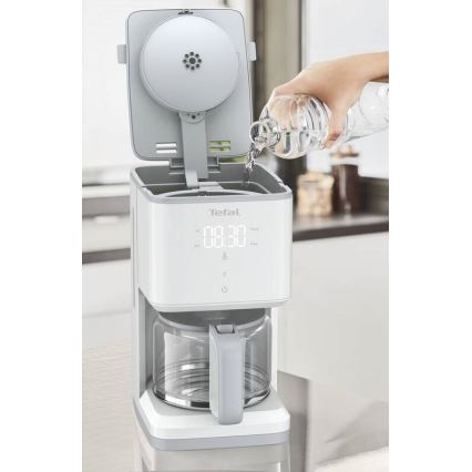 Tefal - Kavos virimo aparatas su LCD ekranu SENSE 1000W/230V balta