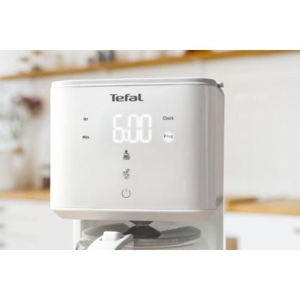 Tefal - Kavos virimo aparatas su LCD ekranu SENSE 1000W/230V balta