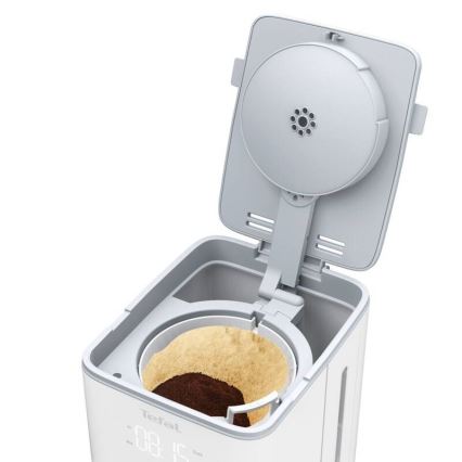 Tefal - Kavos virimo aparatas su LCD ekranu SENSE 1000W/230V balta