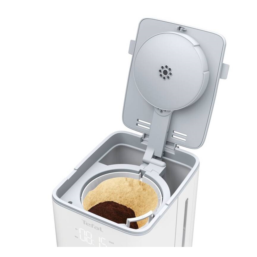 Tefal - Kavos virimo aparatas su LCD ekranu SENSE 1000W/230V balta