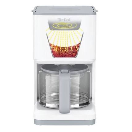Tefal - Kavos virimo aparatas su LCD ekranu SENSE 1000W/230V balta