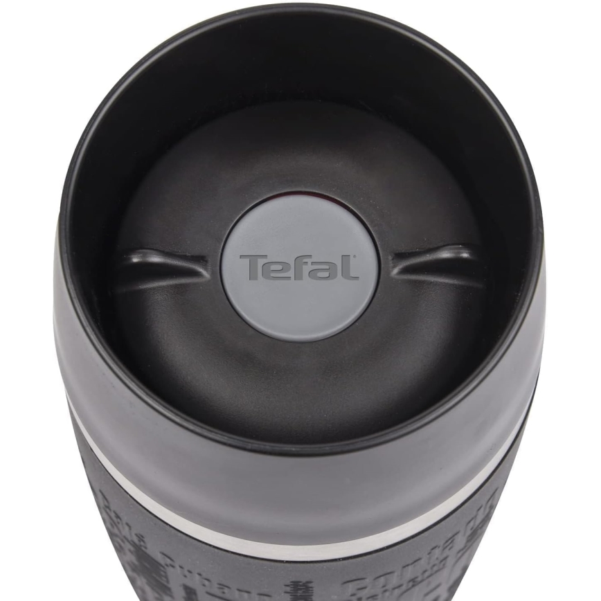 Tefal - Kelioninis puodelis 360 ml TRAVEL MUG nerūdijantis/juoda