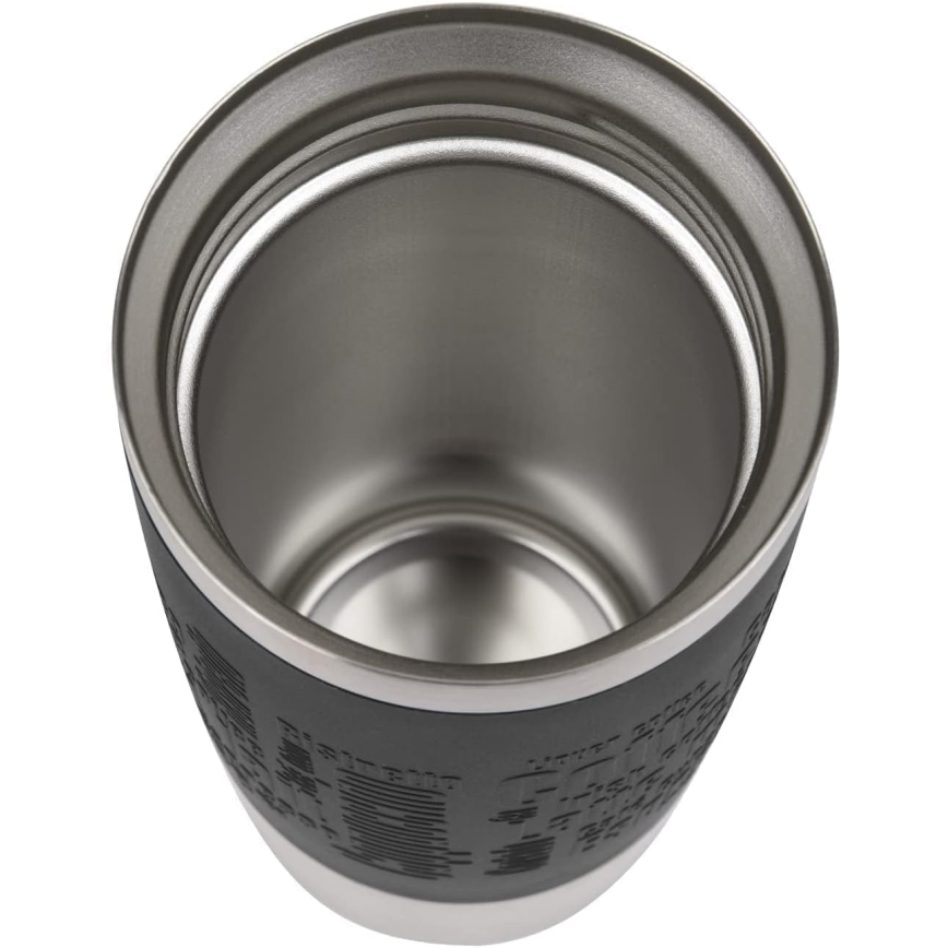 Tefal - Kelioninis puodelis 360 ml TRAVEL MUG nerūdijantis/juoda