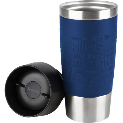 Tefal - Kelioninis puodelis 360 ml TRAVEL MUG nerūdijantis/tamsiai mėlyna