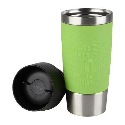 Tefal - Kelioninis puodelis 360 ml TRAVEL MUG nerūdijantis/žalia