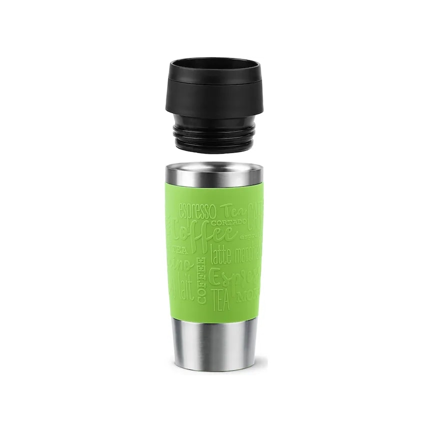 Tefal - Kelioninis puodelis 360 ml TRAVEL MUG nerūdijantis/žalia