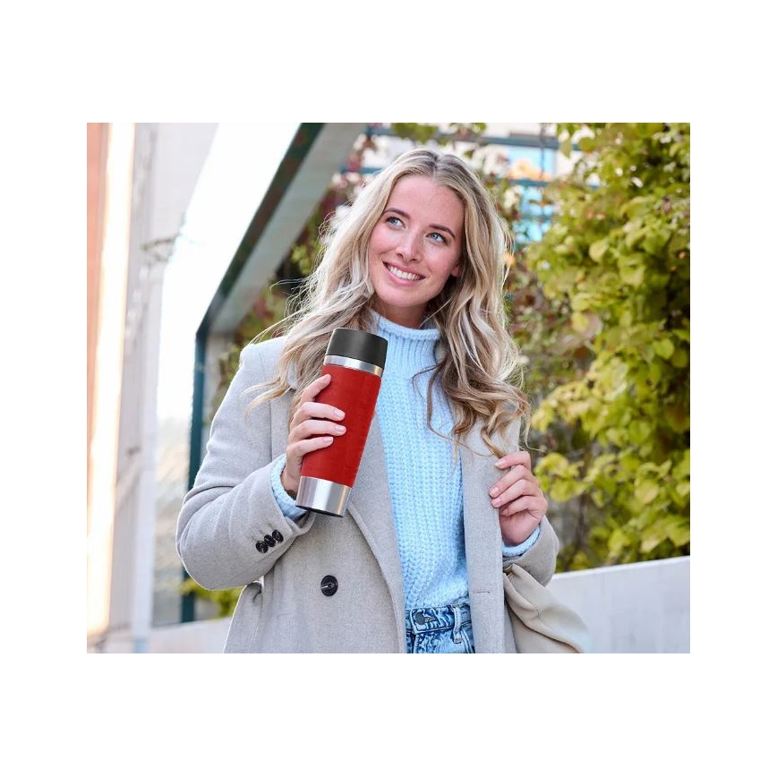 Tefal - Kelioninis puodelis 500 ml TRAVEL MUG nerūdijantis/raudona