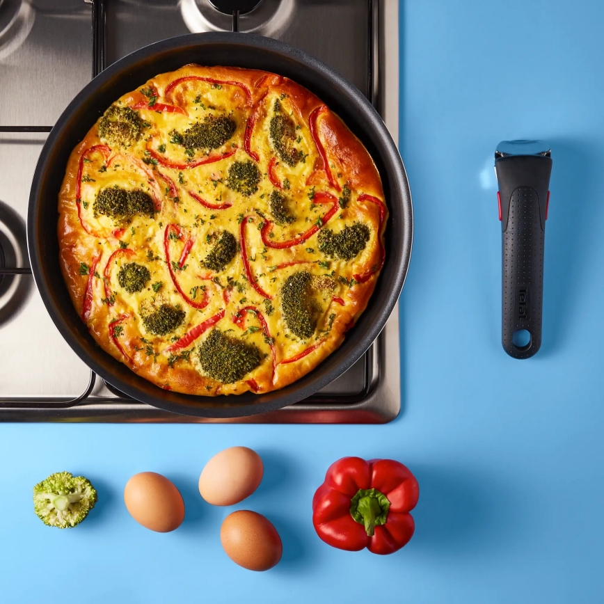 Tefal - Keptuvių komplektas 3 vnt. INGENIO EASY COOK & CLEAN BLACK