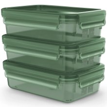 Tefal - KOMPLEKTAS 3x Maisto dėžutė 0,8 l MASTER SEAL ECO žalia