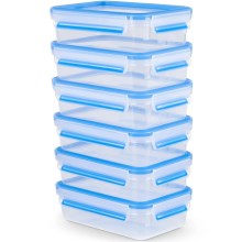 Tefal - KOMPLEKTAS 6x Maisto dėžutė 0,8 l MASTER SEAL FRESH mėlyna