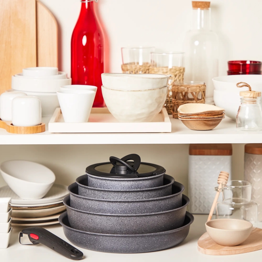 Tefal - KOMPLEKTAS of mažas pots 4 vnt. INGENIO NATURAL FORCE