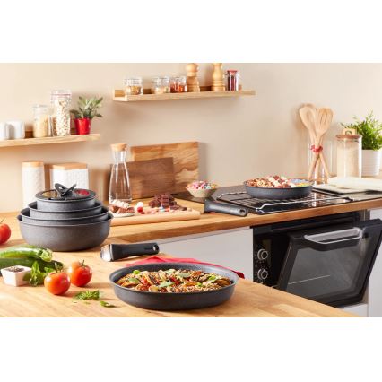 Tefal - KOMPLEKTAS of mažas pots 4 vnt. INGENIO NATURAL FORCE