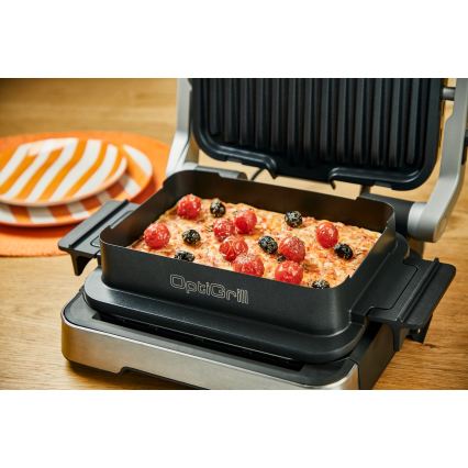 Tefal - Kontaktinis grilis OPTIGRILL 2100W/230V matinis chromas