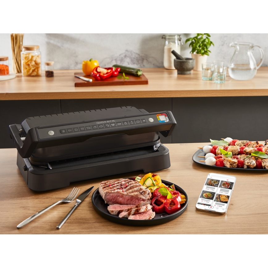 Tefal - Kontaktinis grilis OPTIGRILL 2200W/230V juodas
