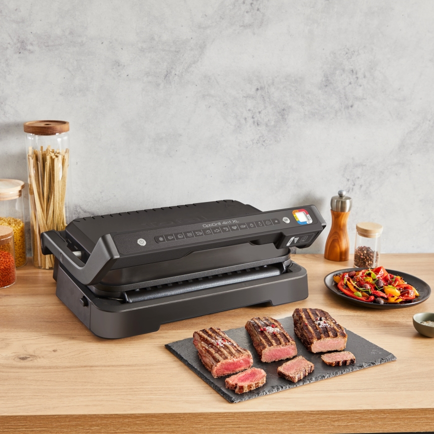 Tefal - Kontaktinis grilis OPTIGRILL 2200W/230V juodas