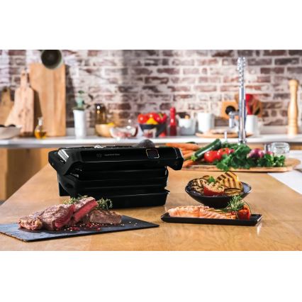 Tefal - Kontaktinis grilis OPTIGRILL ELITE 2000W/230V juoda