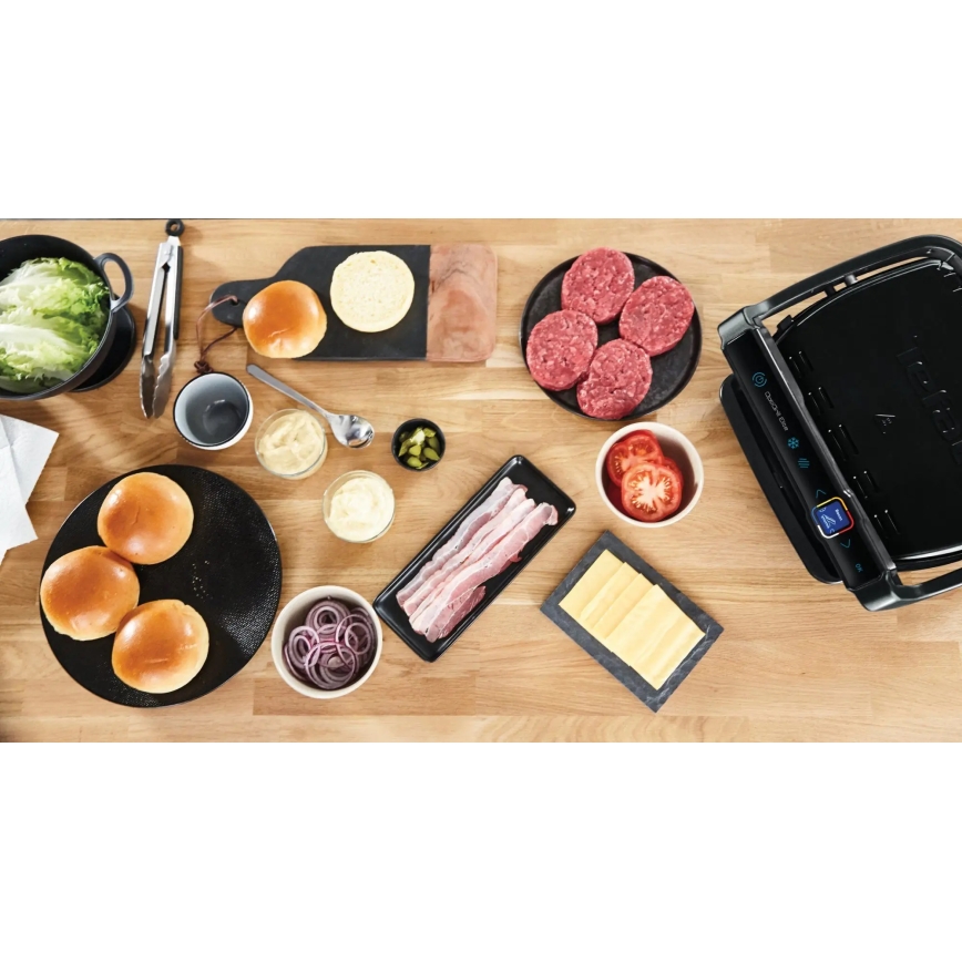 Tefal - Kontaktinis grilis OPTIGRILL ELITE 2000W/230V juoda