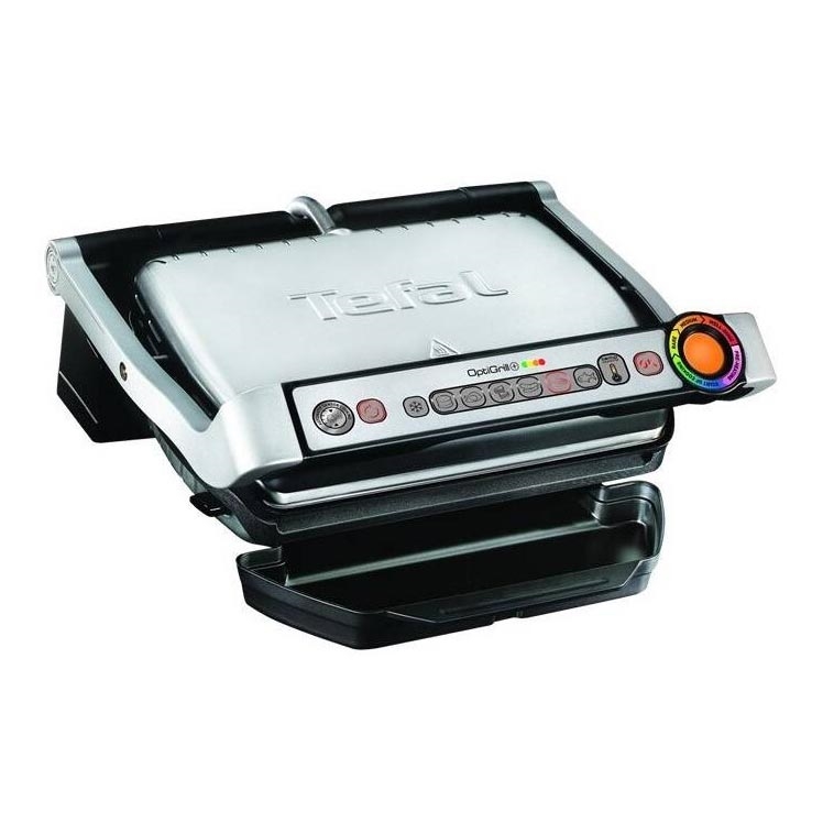 Tefal - Kontaktinis grilis OPTIGRILL+ INOX WAFFLES 2000W/230V juoda/chromas