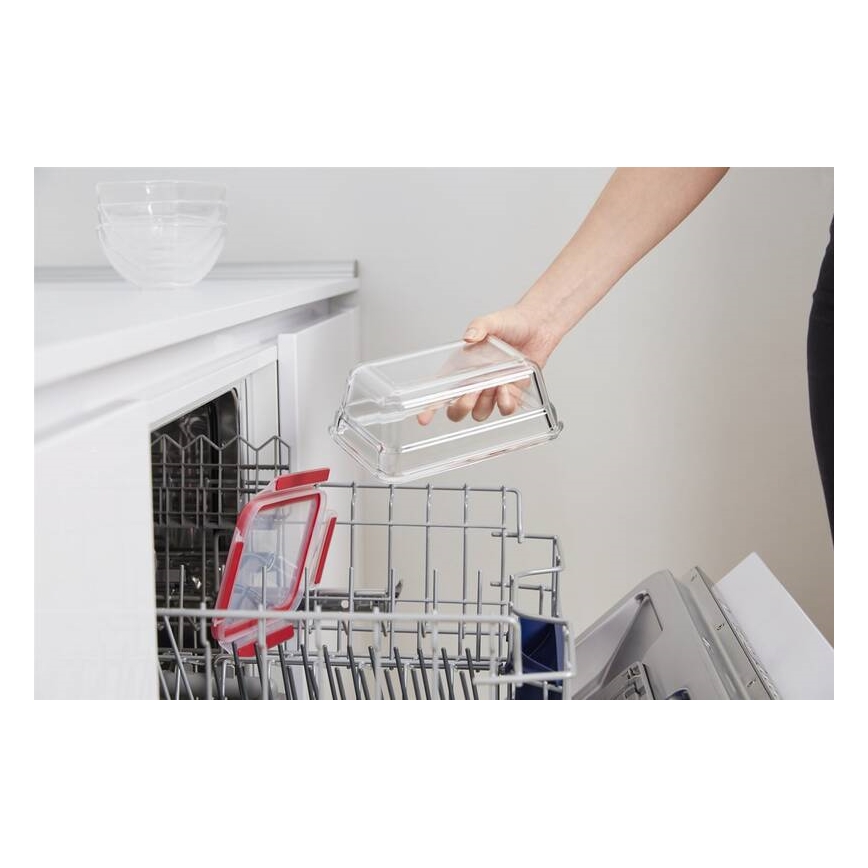Tefal - Maisto dėžutė 0,85 l MSEAL GLASS raudona/stiklas