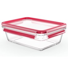 Tefal - Maisto dėžutė 1,3 l MSEAL GLASS raudona/stiklas