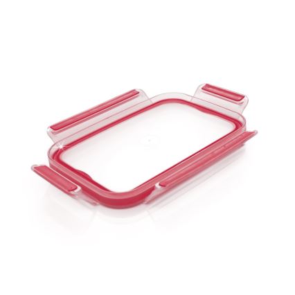 Tefal - Maisto indas 1,3 l MSEAL GLASS raudonas/stiklas