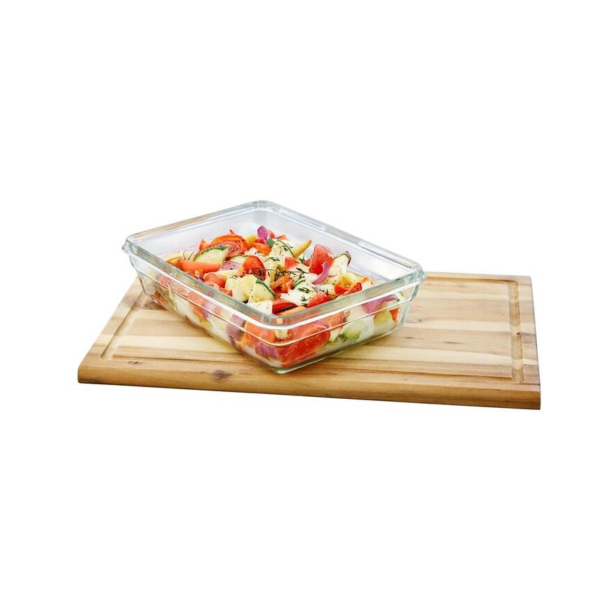 Tefal - Maisto indelis 0,45 l MSEAL GLASS raudonas/stiklas