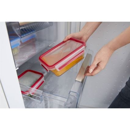 Tefal - Maisto indelis 0,85 l MSEAL GLASS raudonas/stiklas
