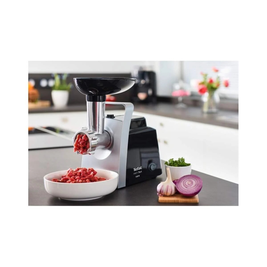 Tefal - Mėsmalė 7in1 1400W/230V juoda/sidabras