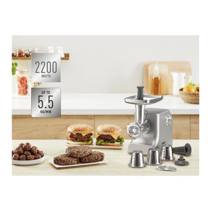 Tefal - Mėsmalė 8in1 2200W/230V sidabras