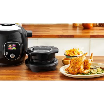 Tefal - Daugiafunkcis elektrinis slėginis puodas su priedais 6 l 1600W/230V juoda