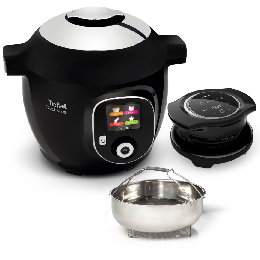 Tefal - Daugiafunkcis elektrinis slėginis puodas su priedais 6 l 1600W/230V juoda