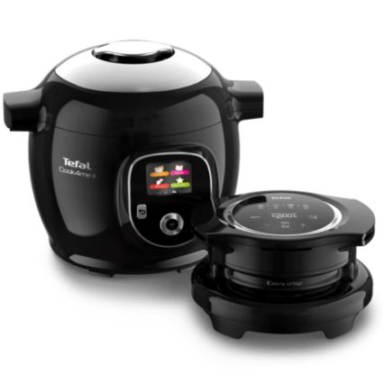 Tefal - Daugiafunkcis elektrinis slėginis puodas su priedais 6 l 1600W/230V juoda