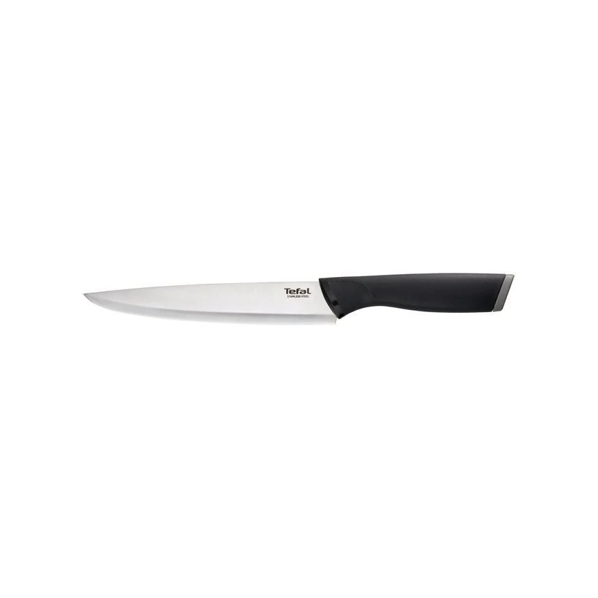 Tefal - Nerūdijančio plieno raižybos peilis COMFORT 20 cm blizgus chromas/juoda